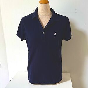 Psycho Bunny Navy Blue Polo Shirt Sz-S